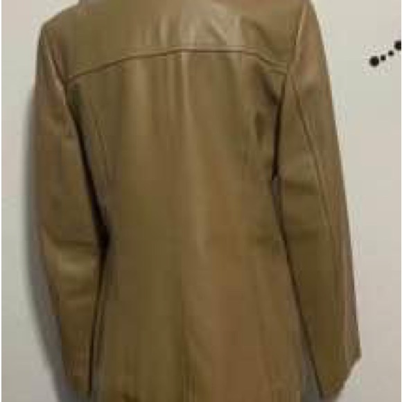 Women’s size 10 Talbot’s 100% leather jacket (tan) - Picture 2 of 9
